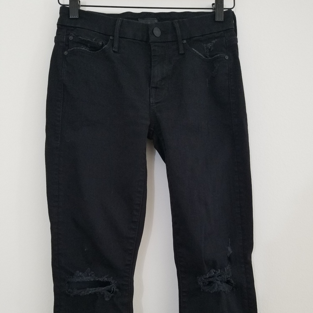 Mother Ripped Distressed Looker Skinny Jeans